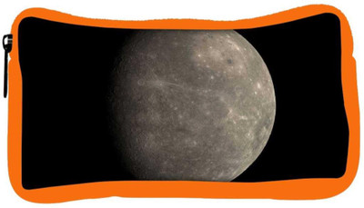 

Snoogg Eco Friendly Canvas Grey Moon Designer Student Pen Pencil Case Coin Purse Pouch Cosmetic Makeup Bag (ORANGE) Pouch(Multicolor)
