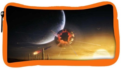 

Snoogg Eco Friendly Canvas Solar Earth Designer Student Pen Pencil Case Coin Purse Pouch Cosmetic Makeup Bag (ORANGE) Pouch(Multicolor)