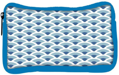 

Snoogg Eco Friendly Canvas Abstract White Blue Pattern 1 Designer Student Pen Pencil Case Coin Purse Pouch Cosmetic Makeup Bag (BLUE) Pouch(Multicolor)