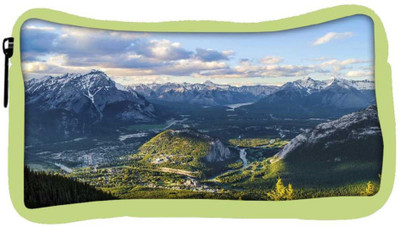 

Snoogg Eco Friendly Canvas White Mountains Designer Student Pen Pencil Case Coin Purse Pouch Cosmetic Makeup Bag (GREEN) Pouch(Multicolor)
