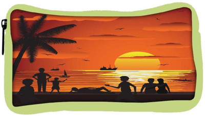 

Snoogg Eco Friendly Canvas Beach Student Pen Pencil Case Coin Purse Pouch Cosmetic Makeup Bag (GREEN) Pouch(Multicolor)