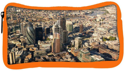 

Snoogg Eco Friendly Canvas Busy City Designer Student Pen Pencil Case Coin Purse Pouch Cosmetic Makeup Bag (ORANGE) Pouch(Multicolor)