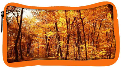 

Snoogg Eco Friendly Canvas Day Forest Designer Student Pen Pencil Case Coin Purse Pouch Cosmetic Makeup Bag (ORANGE) Pouch(Multicolor)