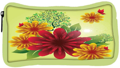 

Snoogg Eco Friendly Canvas Spring Flowers Student Pen Pencil Case Coin Purse Pouch Cosmetic Makeup Bag (GREEN) Pouch(Multicolor)