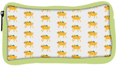 

Snoogg Eco Friendly Canvas Pixel Adventure Student Pen Pencil Case Coin Purse Pouch Cosmetic Makeup Bag (GREEN) Pouch(Multicolor)