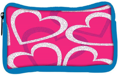 

Snoogg Eco Friendly Canvas White Hearts Designer Student Pen Pencil Case Coin Purse Pouch Cosmetic Makeup Bag (BLUE) Pouch(Multicolor)