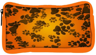 

Snoogg Eco Friendly Canvas Dog Paws Orange Background Student Pen Pencil Case Coin Purse Pouch Cosmetic Makeup Bag (ORANGE) Pouch(Multicolor)
