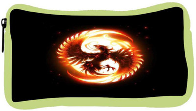 

Snoogg Eco Friendly Canvas Dragon Fury Student Pen Pencil Case Coin Purse Pouch Cosmetic Makeup Bag (GREEN) Pouch(Multicolor)
