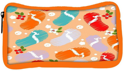 

Snoogg Eco Friendly Canvas Abstract Summer Background Student Pen Pencil Case Coin Purse Pouch Cosmetic Makeup Bag (ORANGE) Pouch(Multicolor)