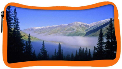 

Snoogg Eco Friendly Canvas Mountain Fog Designer Student Pen Pencil Case Coin Purse Pouch Cosmetic Makeup Bag (ORANGE) Pouch(Multicolor)