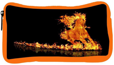 

Snoogg Eco Friendly Canvas Raging Horse Student Pen Pencil Case Coin Purse Pouch Cosmetic Makeup Bag (ORANGE) Pouch(Multicolor)