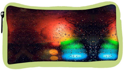 

Snoogg Eco Friendly Canvas Abstract Traffic Light Student Pen Pencil Case Coin Purse Pouch Cosmetic Makeup Bag (GREEN) Pouch(Multicolor)