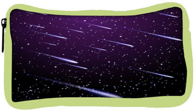 

Snoogg Eco Friendly Canvas Background With Meteor Shower Student Pen Pencil Case Coin Purse Pouch Cosmetic Makeup Bag (GREEN) Pouch(Multicolor)