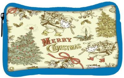 

Snoogg Eco Friendly Canvas Merry Christmas Cream Designer Student Pen Pencil Case Coin Purse Pouch Cosmetic Makeup Bag (BLUE) Pouch(Multicolor)