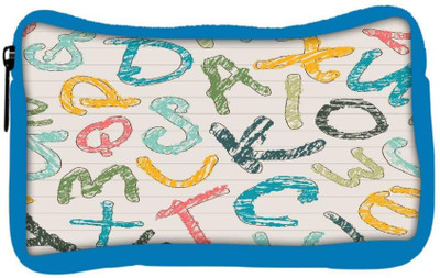 

Snoogg Eco Friendly Canvas Colors Of Alphabets Designer Student Pen Pencil Case Coin Purse Pouch Cosmetic Makeup Bag (BLUE) Pouch(Multicolor)