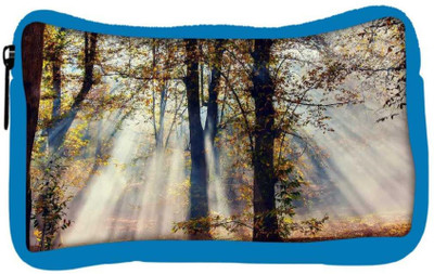 

Snoogg Eco Friendly Canvas White Smoked Forest Designer Student Pen Pencil Case Coin Purse Pouch Cosmetic Makeup Bag (BLUE) Pouch(Multicolor)