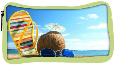 

Snoogg Eco Friendly Canvas Summer Beach Designer Student Pen Pencil Case Coin Purse Pouch Cosmetic Makeup Bag (GREEN) Pouch(Multicolor)