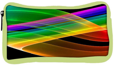 

Snoogg Eco Friendly Canvas Rainbow Design Designer Student Pen Pencil Case Coin Purse Pouch Cosmetic Makeup Bag (GREEN) Pouch(Multicolor)