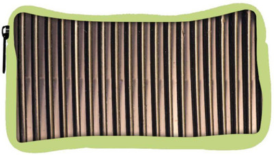 

Snoogg Eco Friendly Canvas Black And Cream Strips Designer Student Pen Pencil Case Coin Purse Pouch Cosmetic Makeup Bag (GREEN) Pouch(Multicolor)