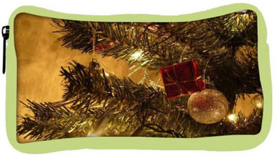 

Snoogg Eco Friendly Canvas Christmas Trees Lanterns Designer Student Pen Pencil Case Coin Purse Pouch Cosmetic Makeup Bag (GREEN) Pouch(Multicolor)