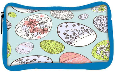 

Snoogg Eco Friendly Canvas Colorful Eggs Designer Student Pen Pencil Case Coin Purse Pouch Cosmetic Makeup Bag (BLUE) Pouch(Multicolor)