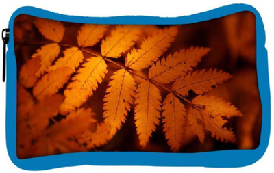

Snoogg Eco Friendly Canvas Orange Leaves Designer Student Pen Pencil Case Coin Purse Pouch Cosmetic Makeup Bag (BLUE) Pouch(Multicolor)