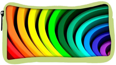 

Snoogg Eco Friendly Canvas Multiple Colors Strips Designer Student Pen Pencil Case Coin Purse Pouch Cosmetic Makeup Bag (GREEN) Pouch(Multicolor)