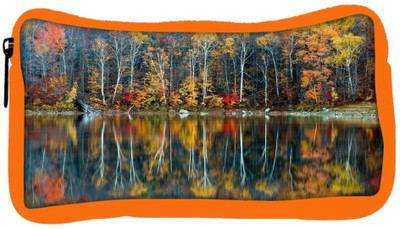 

Snoogg Eco Friendly Canvas Golden Reflection Nature Designer Student Pen Pencil Case Coin Purse Pouch Cosmetic Makeup Bag (ORANGE) Pouch(Multicolor)