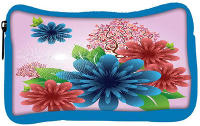 

Snoogg Eco Friendly Canvas Spring Flowers Student Pen Pencil Case Coin Purse Pouch Cosmetic Makeup Bag (BLUE) Pouch(Multicolor)