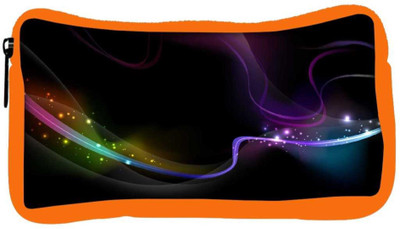 

Snoogg Eco Friendly Canvas Wavy Neon Ribbon Designer Student Pen Pencil Case Coin Purse Pouch Cosmetic Makeup Bag (ORANGE) Pouch(Multicolor)