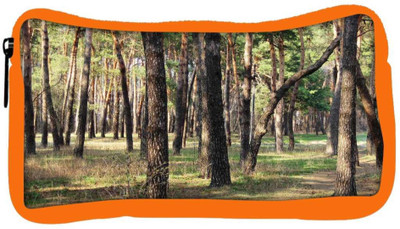 

Snoogg Eco Friendly Canvas Summer Forest Designer Student Pen Pencil Case Coin Purse Pouch Cosmetic Makeup Bag (ORANGE) Pouch(Multicolor)