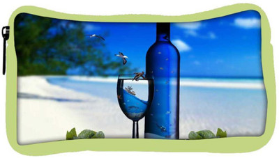 

Snoogg Eco Friendly Canvas Wine And Beach Designer Student Pen Pencil Case Coin Purse Pouch Cosmetic Makeup Bag (GREEN) Pouch(Multicolor)