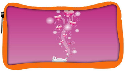 

Snoogg Eco Friendly Canvas Abstract Pink Heart Designer Student Pen Pencil Case Coin Purse Pouch Cosmetic Makeup Bag (ORANGE) Pouch(Multicolor)