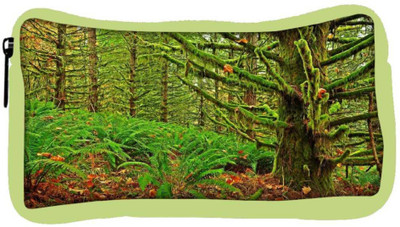 

Snoogg Eco Friendly Canvas Green Branched Tree Designer Student Pen Pencil Case Coin Purse Pouch Cosmetic Makeup Bag (GREEN) Pouch(Multicolor)