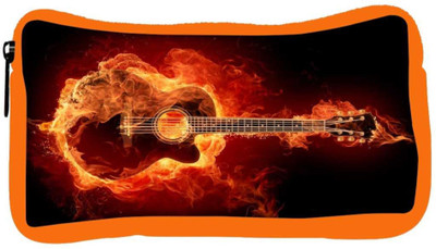 

Snoogg Eco Friendly Canvas Guitar On Fire Designer Student Pen Pencil Case Coin Purse Pouch Cosmetic Makeup Bag (ORANGE) Pouch(Multicolor)