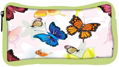 

Snoogg Eco Friendly Canvas Abstract Butterflies Pattern Design Designer Student Pen Pencil Case Coin Purse Pouch Cosmetic Makeup Bag (GREEN) Pouch(Multicolor)