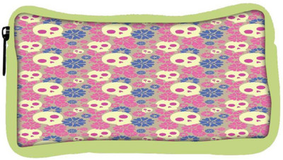 

Snoogg Eco Friendly Canvas Skull Flower Pattern Student Pen Pencil Case Coin Purse Pouch Cosmetic Makeup Bag (GREEN) Pouch(Multicolor)
