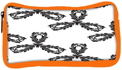 

Snoogg Eco Friendly Canvas Three Layered Pattern Designer Student Pen Pencil Case Coin Purse Pouch Cosmetic Makeup Bag (ORANGE) Pouch(Multicolor)