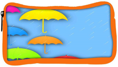 

Snoogg Eco Friendly Canvas Abstract Rainy Season Background With Colorful Umbrella And Raindrops Student Pen Pencil Case Coin Purse Pouch Cosmetic Makeup Bag (ORANGE) Pouch(Multicolor)