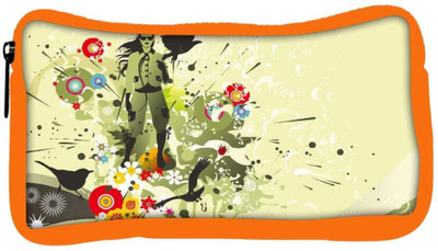 

Snoogg Eco Friendly Canvas A Girl Designer Student Pen Pencil Case Coin Purse Pouch Cosmetic Makeup Bag (ORANGE) Pouch(Multicolor)