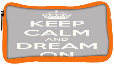 

Snoogg Eco Friendly Canvas Keep Calm And Dream On Student Pen Pencil Case Coin Purse Pouch Cosmetic Makeup Bag (ORANGE) Pouch(Multicolor)