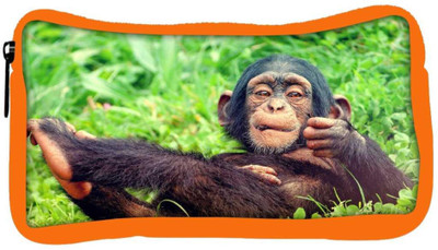

Snoogg Eco Friendly Canvas Chimpanese Designer Student Pen Pencil Case Coin Purse Pouch Cosmetic Makeup Bag (ORANGE) Pouch(Multicolor)