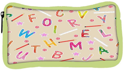 

Snoogg Eco Friendly Canvas Crayons Alphabets Designer Student Pen Pencil Case Coin Purse Pouch Cosmetic Makeup Bag (GREEN) Pouch(Multicolor)