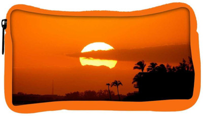 

Snoogg Eco Friendly Canvas Sunrise Designer Student Pen Pencil Case Coin Purse Pouch Cosmetic Makeup Bag (ORANGE) Pouch(Multicolor)