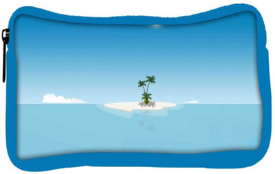 

Snoogg Eco Friendly Canvas Small Island Designer Student Pen Pencil Case Coin Purse Pouch Cosmetic Makeup Bag (BLUE) Pouch(Multicolor)