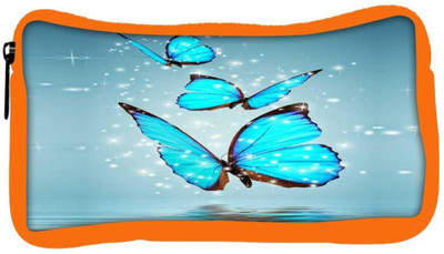 

Snoogg Eco Friendly Canvas Blue Butterfly Digital Student Pen Pencil Case Coin Purse Pouch Cosmetic Makeup Bag (ORANGE) Pouch(Multicolor)