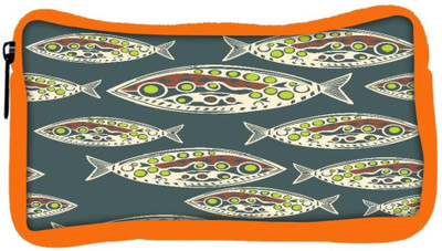 

Snoogg Eco Friendly Canvas Seamless Pattern Of Fish Abstract Texture Student Pen Pencil Case Coin Purse Pouch Cosmetic Makeup Bag (ORANGE) Pouch(Multicolor)