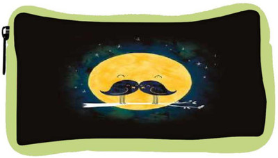 

Snoogg Eco Friendly Canvas Birdy Love Student Pen Pencil Case Coin Purse Pouch Cosmetic Makeup Bag (GREEN) Pouch(Multicolor)