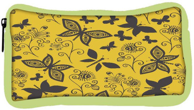 

Snoogg Eco Friendly Canvas Black Butterfly Yellow Pattern Designer Student Pen Pencil Case Coin Purse Pouch Cosmetic Makeup Bag (GREEN) Pouch(Multicolor)