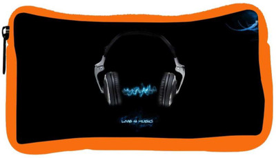 

Snoogg Eco Friendly Canvas Live For Music Designer Student Pen Pencil Case Coin Purse Pouch Cosmetic Makeup Bag (ORANGE) Pouch(Multicolor)